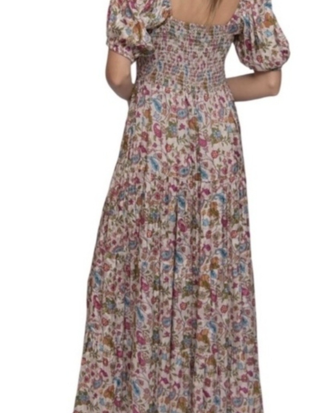 Natural Life Danielle Maxi Dress Paisley Petals - Picture 2 of 4